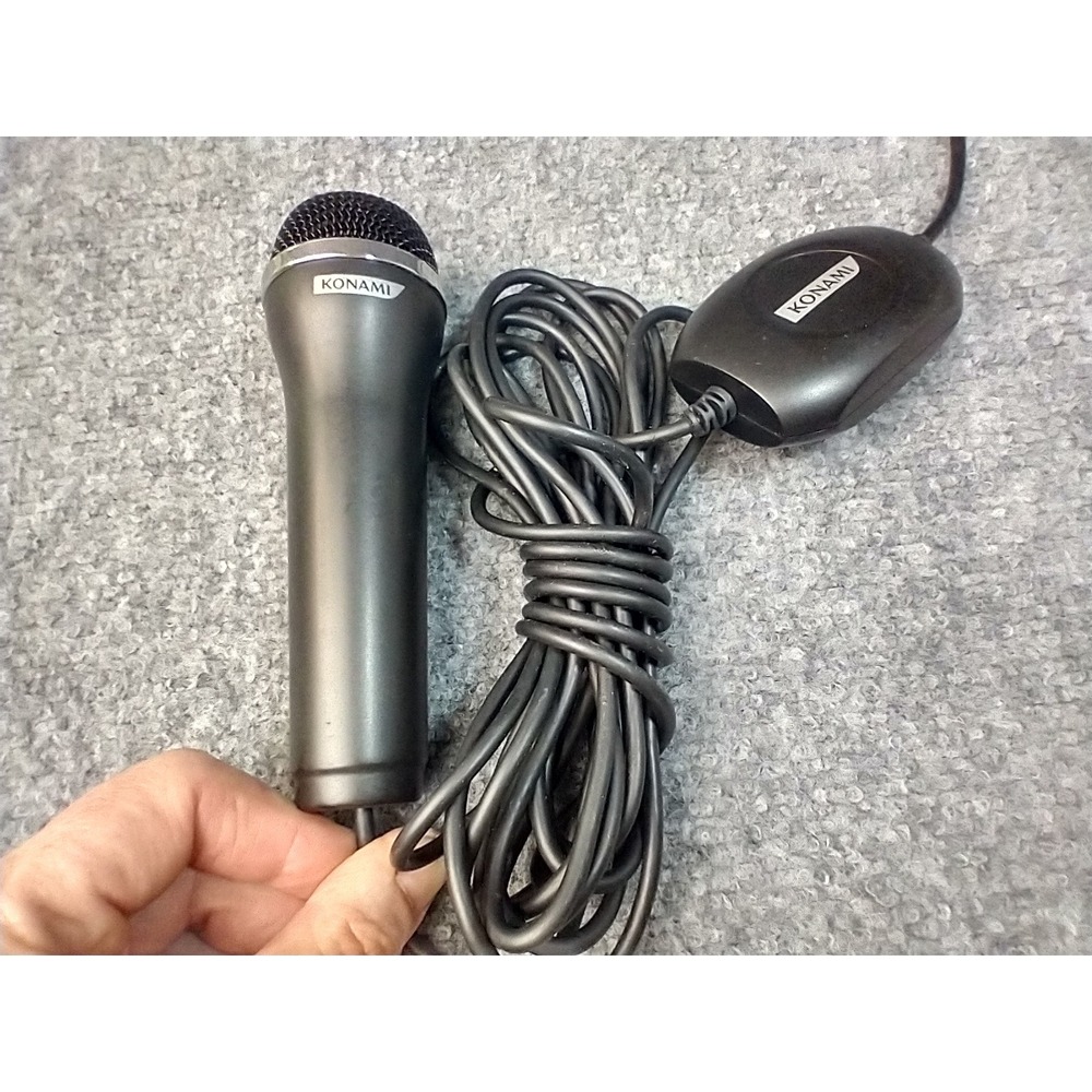 Konami‎ Logitech USB Microphone A-0060A Black Wired Karaoke Video Game Mic